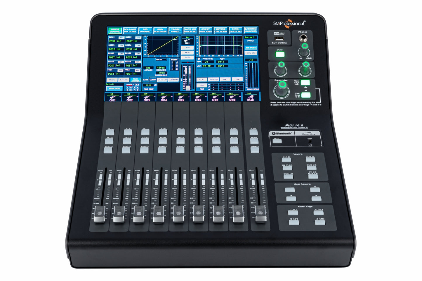 Studiomaster Professional ADI 16.6 - 16 Channel Digital Mixer