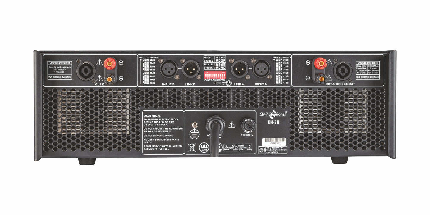 DH 72 - Digital Hybrid 1800W Power Amplifier