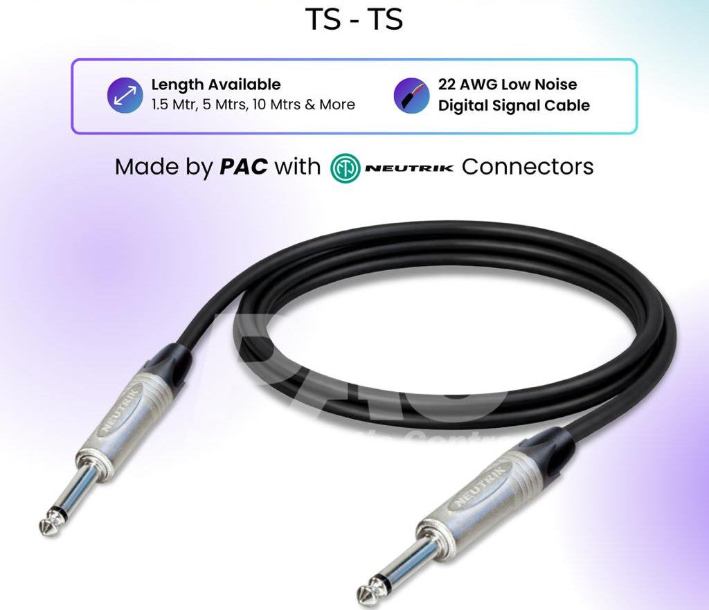 Premium TS - 1/4" Jack Instrument Cable