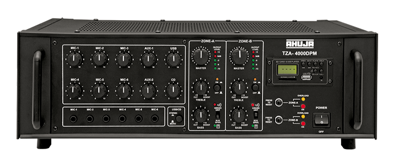 TZA 4000 DPM - 2 Zone Mixer Amplifier